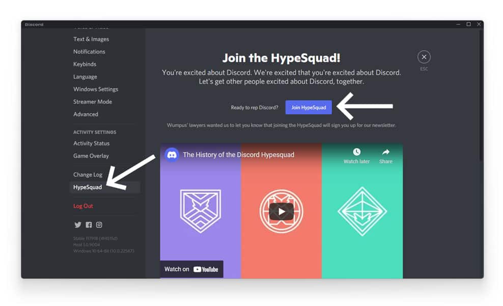 how to join hypesquad