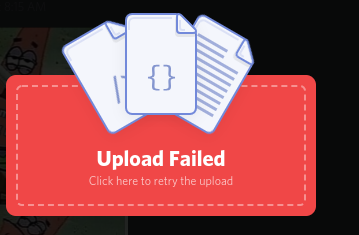 آموزش حل مشکل Upload Failed دیسکورد